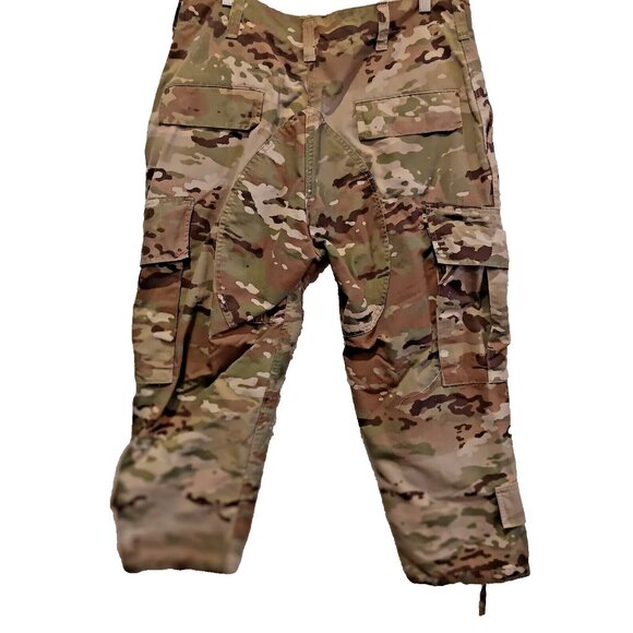 Army Combat Uniform Button Fly Mens Medium Regular Camo Cargo 31 -35 Waist Pants - Picture 8 of 8